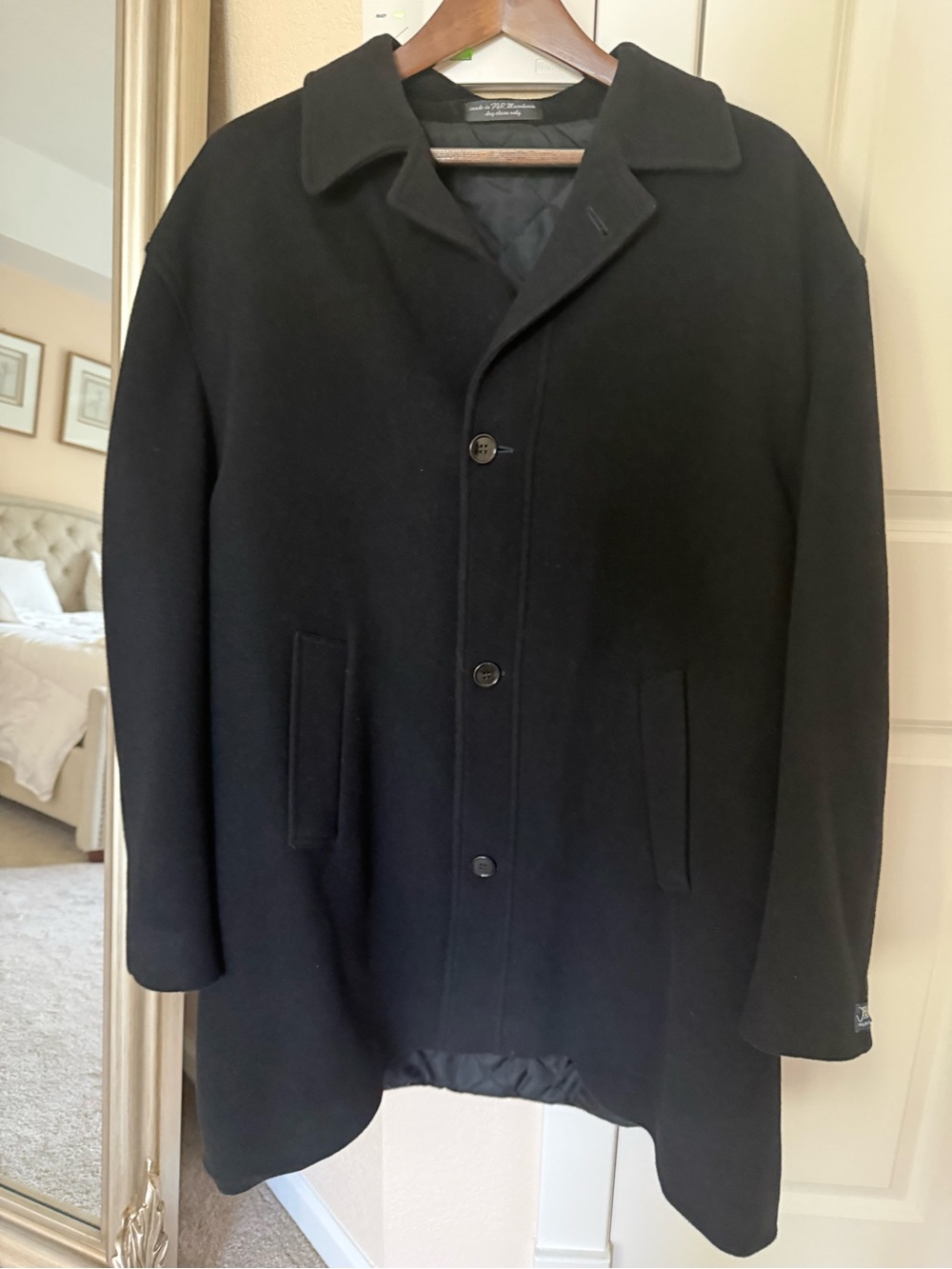Ralph Lauren Black Wool Pea Coat